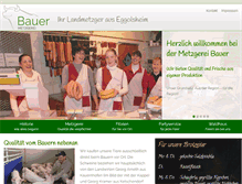 Tablet Screenshot of metzgerei-bauer.net